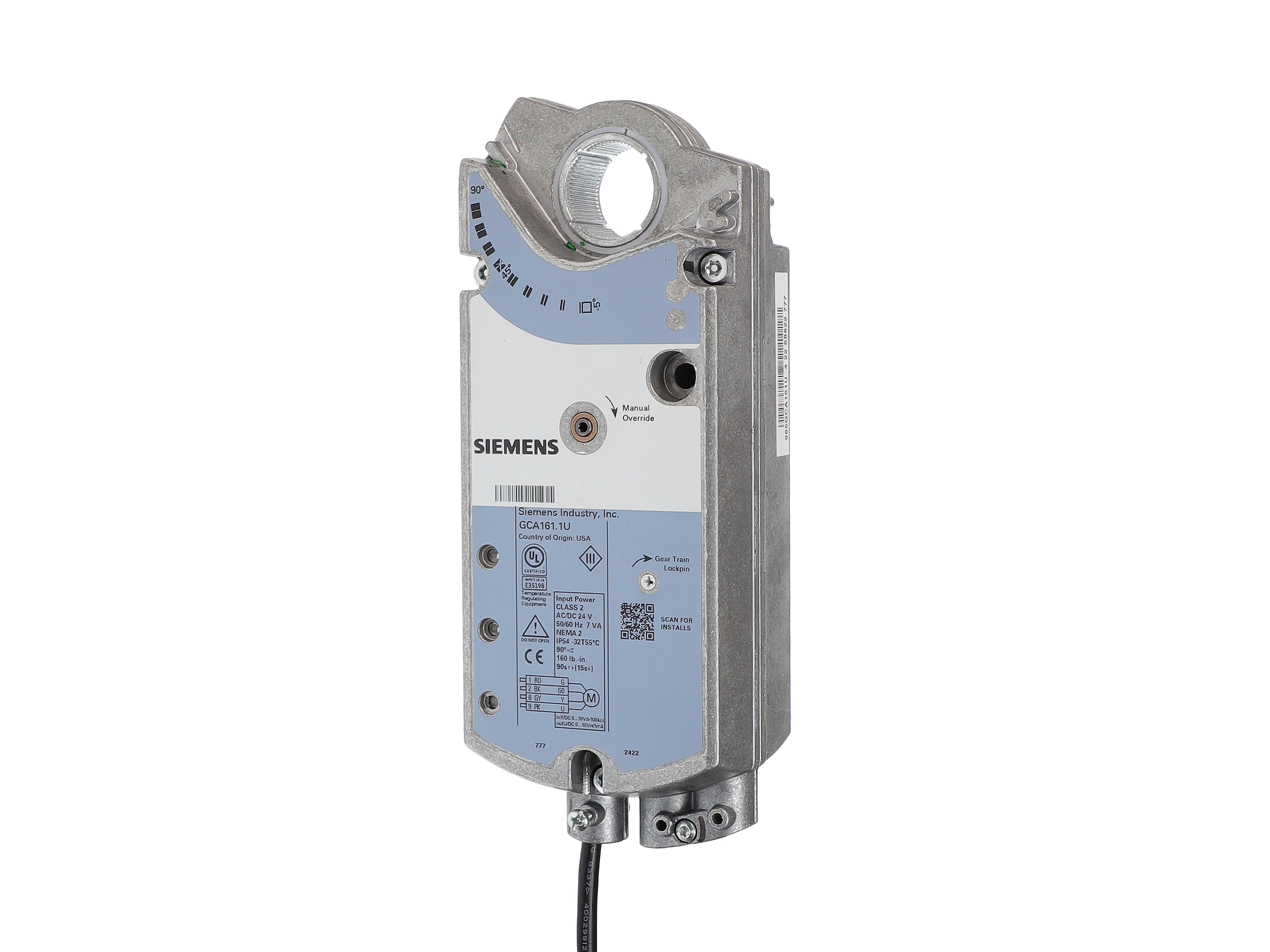 GCA161.1U-Siemens Building Technologies-Damper Actuators